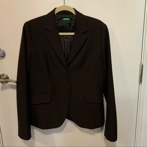 United colours of Benetton women’s chocolate brown blazer